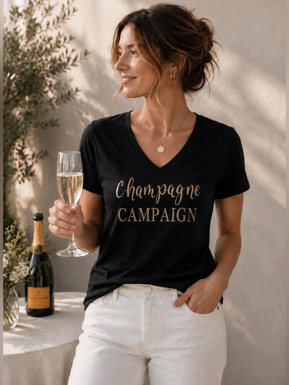 Champagne Campaign T-Shirt Size S